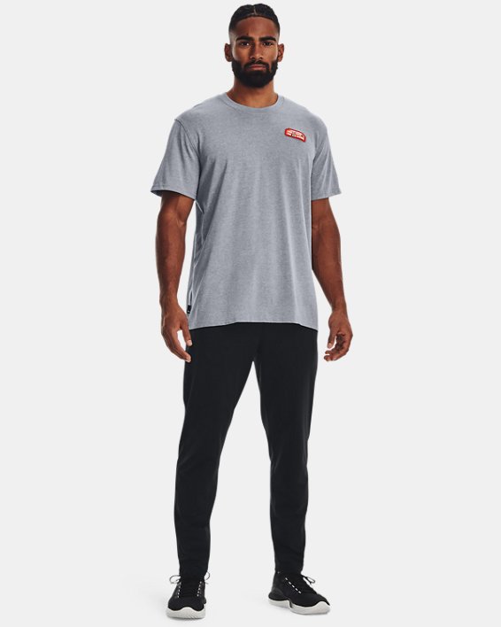 Men's UA Home Win Heavyweight Short Sleeve in Gray image number 2